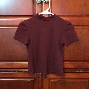 American Apparel Mock Neck Top